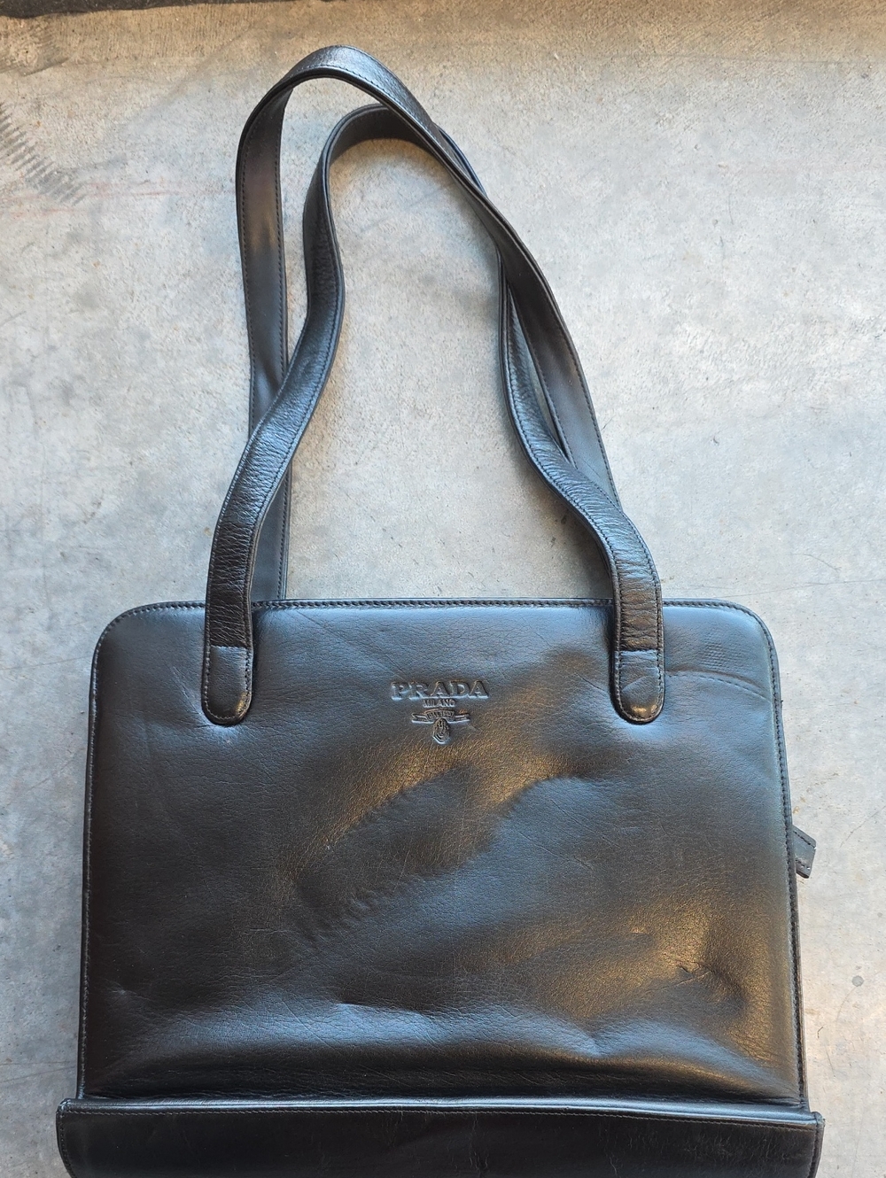 Prada Black Leather Purse